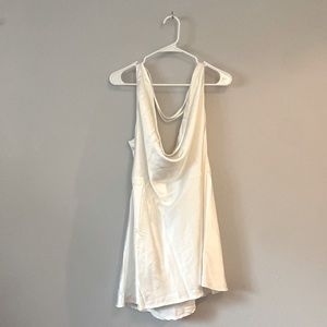 XXL MESHKI MINI WHITE DRESS